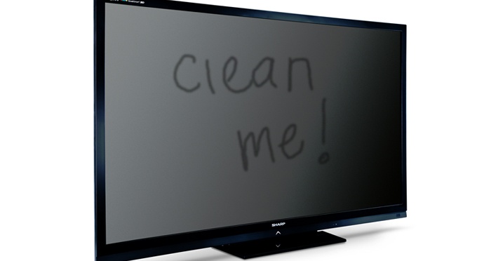 clean lcd tv