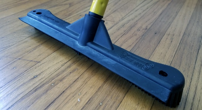 floor squeegee and broom in one