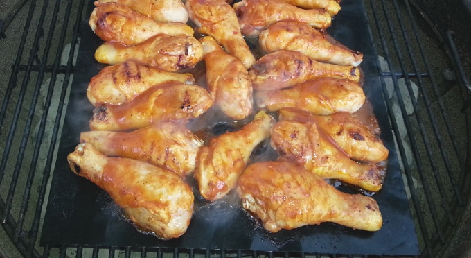 Cooking BBQ Chicken