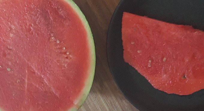 watermelon with white seeds