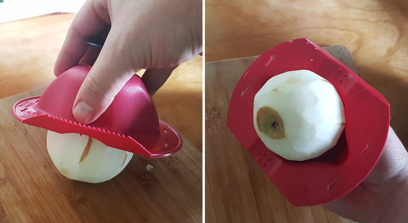 apple-crisp-5prepare apples for slicing | apple crisp recipe