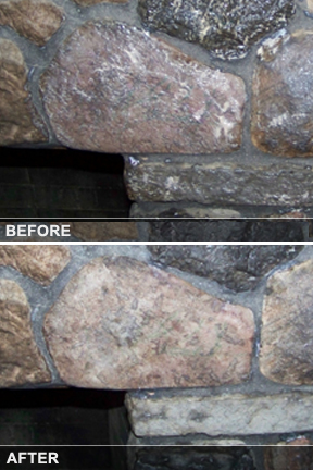 fireplace brick stone cleaning soot clean tips cleaner remove paint before fireplaces simplygoodstuff rock hearth simply vinegar natural residue cement